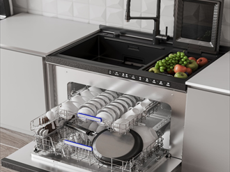 火星人W80新一代集成净洗中心：餐厨清洁的一站式解决方案